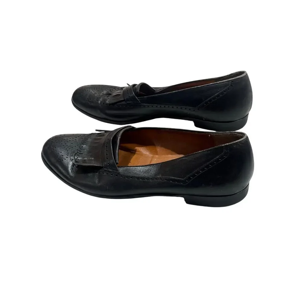 Salvatore Ferragamo Men's Black Loafers size 10.5